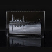 Crystal Glass Desk Decor – Featuring MB Gallery’s “Sheikh Zayed Mosque Reflection” Artwork