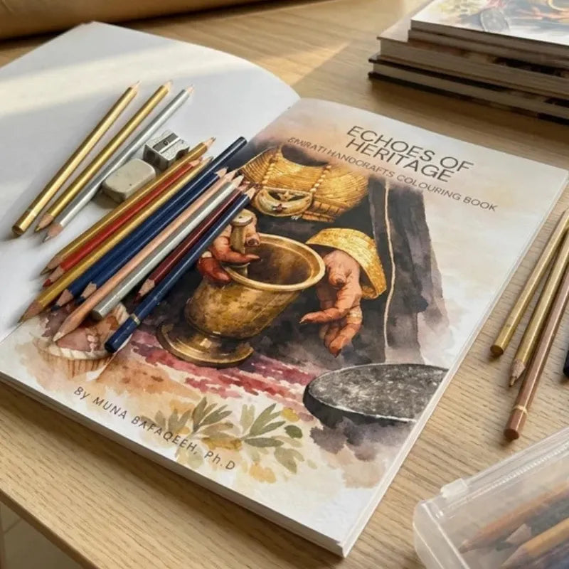 Echoes of Heritage: Emirati Handcrafts Coloring Book
